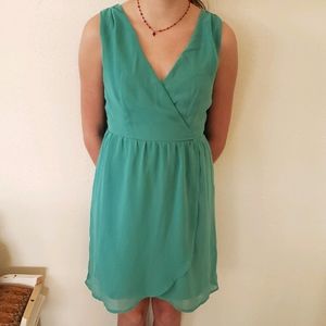 Woman’s Wrap dress V neck Mini Dress summer dress Small sleeveless